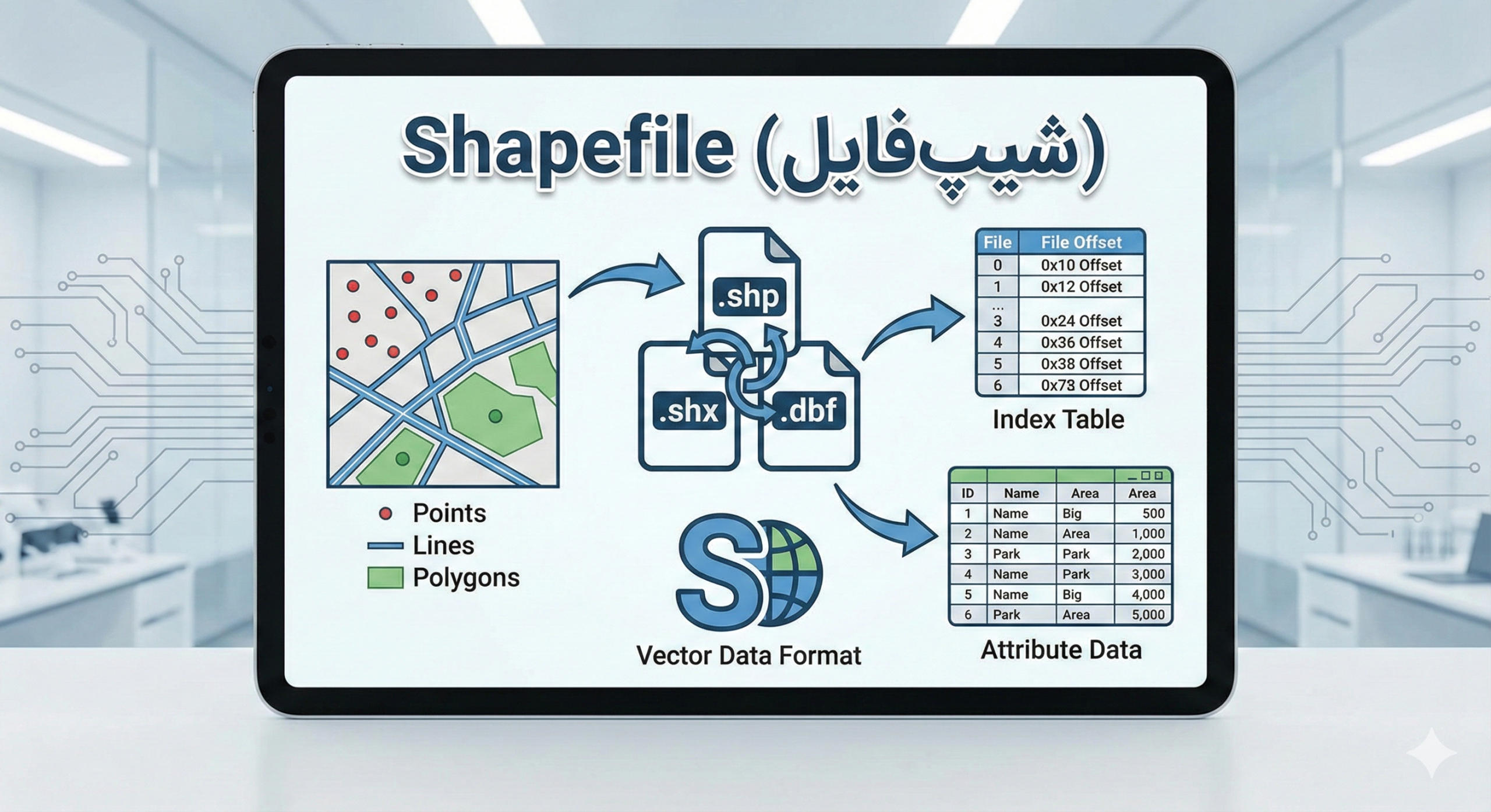شیپ‌فایل (Shapefile)
