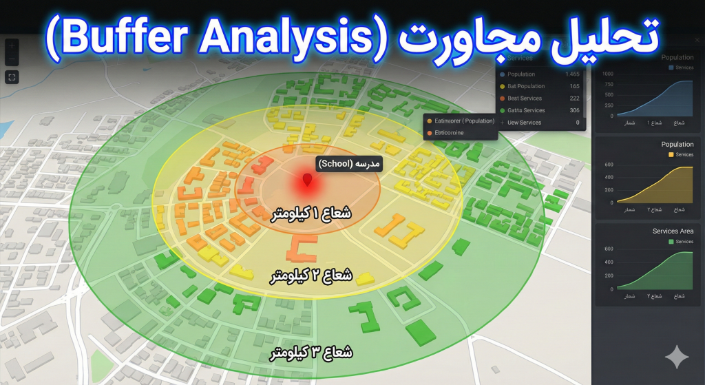 تحلیل مجاورت (Buffer Analysis)