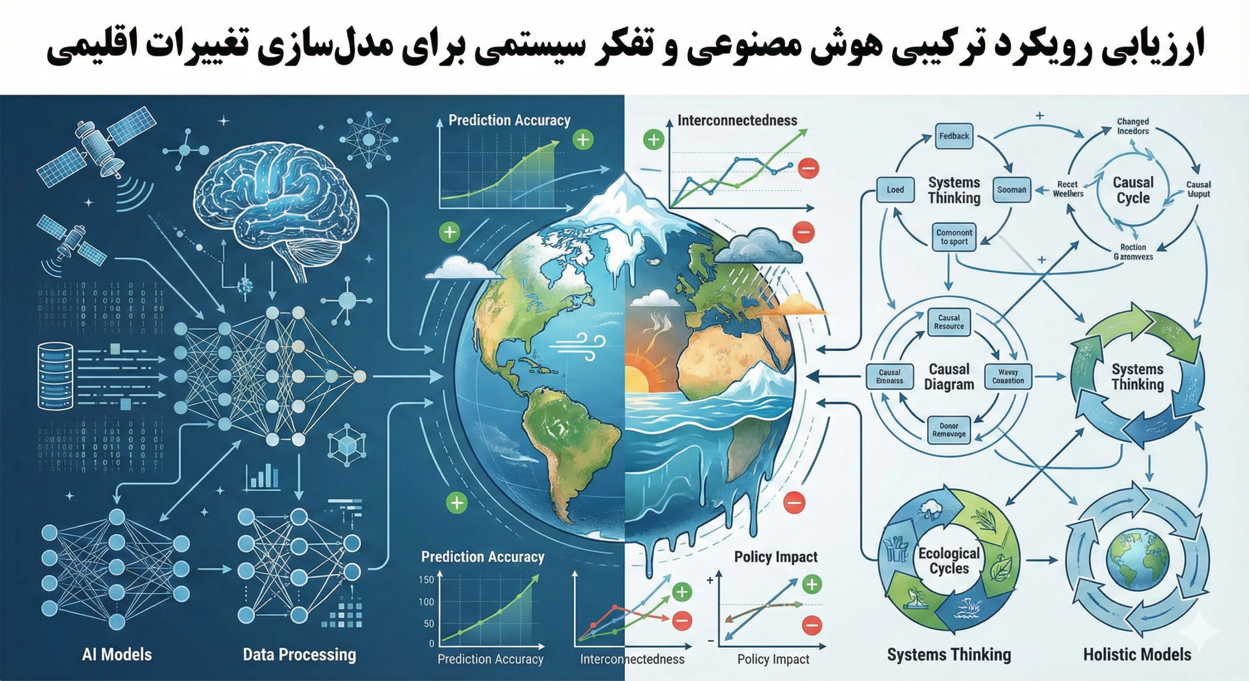 ارزیابی رویکرد ترکیبی هوش مصنوعی و تفکر سیستمی برای مدلسازی تغییرات اقلیمی