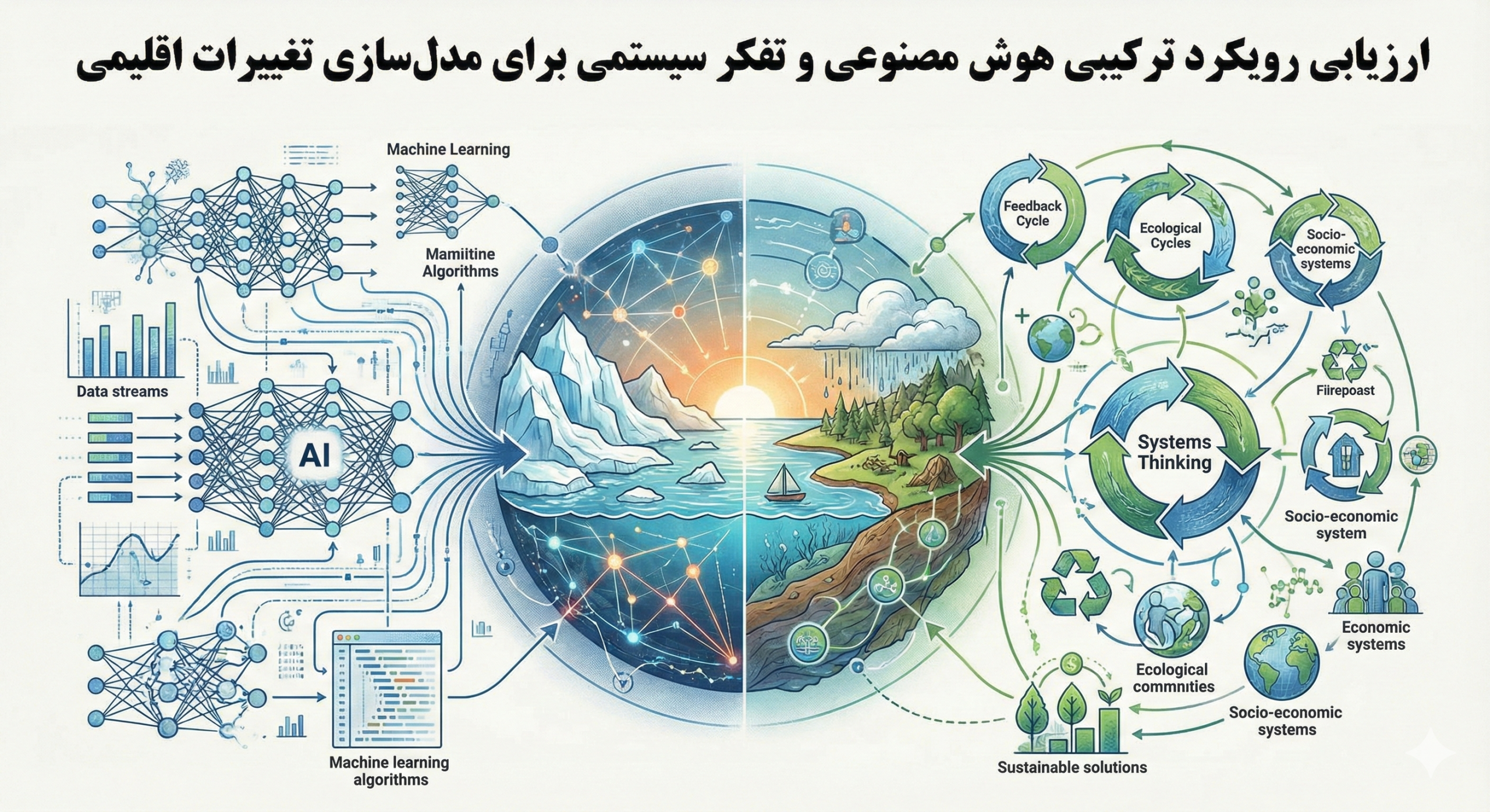 ارزیابی رویکرد ترکیبی هوش مصنوعی و تفکر سیستمی برای مدلسازی تغییرات اقلیمی