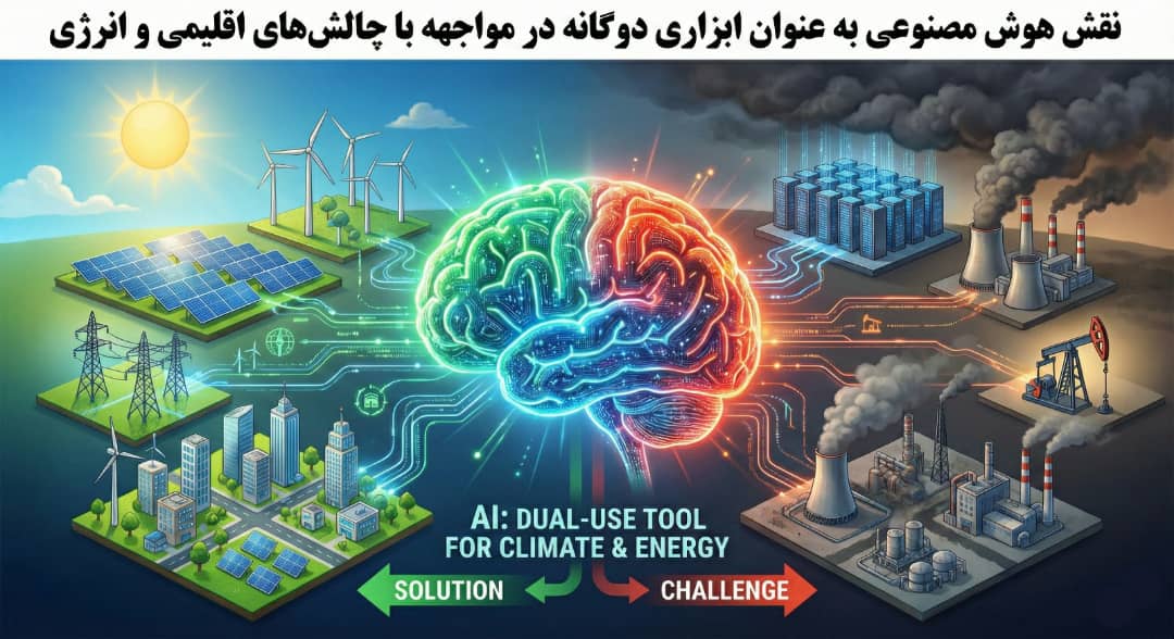 نقش هوش مصنوعی به عنوان ابزاری دوگانه در مواجهه با چالشهای اقلیمی و انرژی