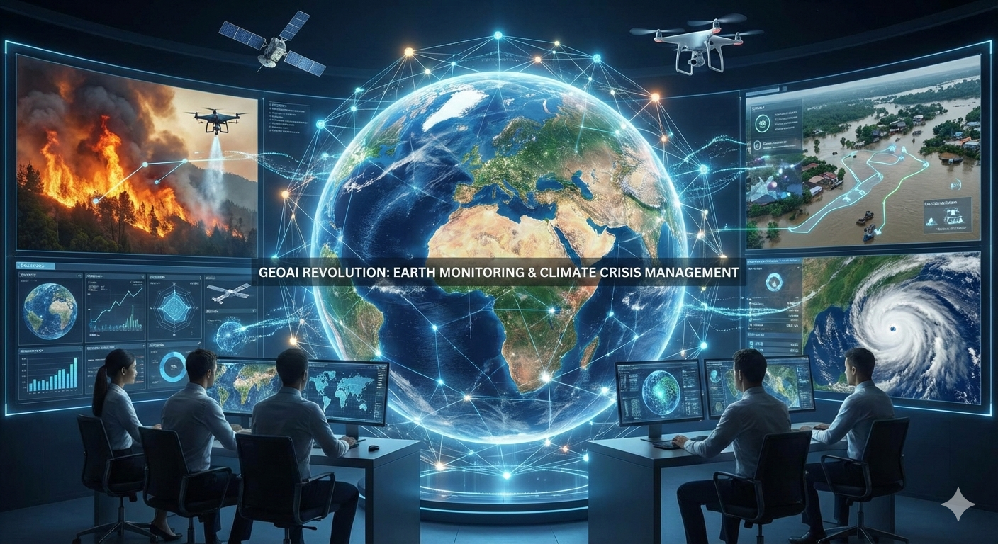 هوش مصنوعی مکانی (GeoAI) انقلابی در پایش زمین و مدیریت بحران‌های اقلیمی