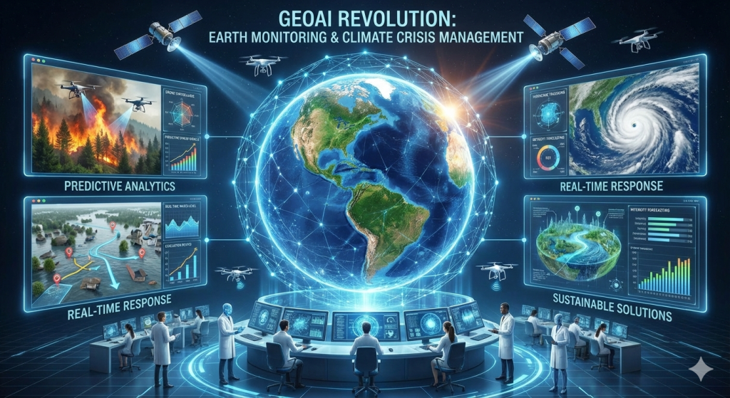هوش مصنوعی مکانی (GeoAI) انقلابی در پایش زمین و مدیریت بحران‌های اقلیمی